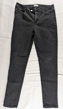 Jessica Simpson Women's Mid-Rise Slim Fit Jeans, Soft Black Sz 6