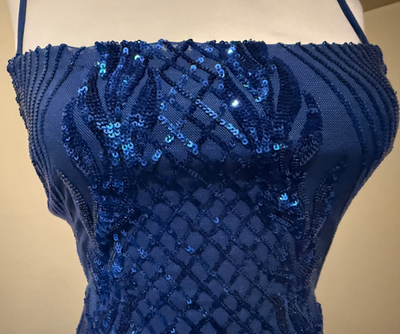 princess polly baby blue dress LUCY IN THE SKY Womens Blue Sequin Bodycon Dress NWOT - Sz Medium