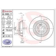 2x Bremsscheibe 26243565 hinten für Mercedes GLE V167