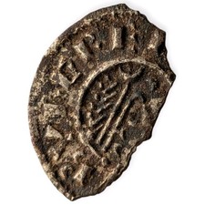 852-55 Burgred Mercia AR Penny Fragment Ludherd? Monier English Hammered Coin 7B