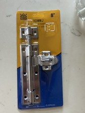 Silver Metal Sliding Exterior Gate Lock