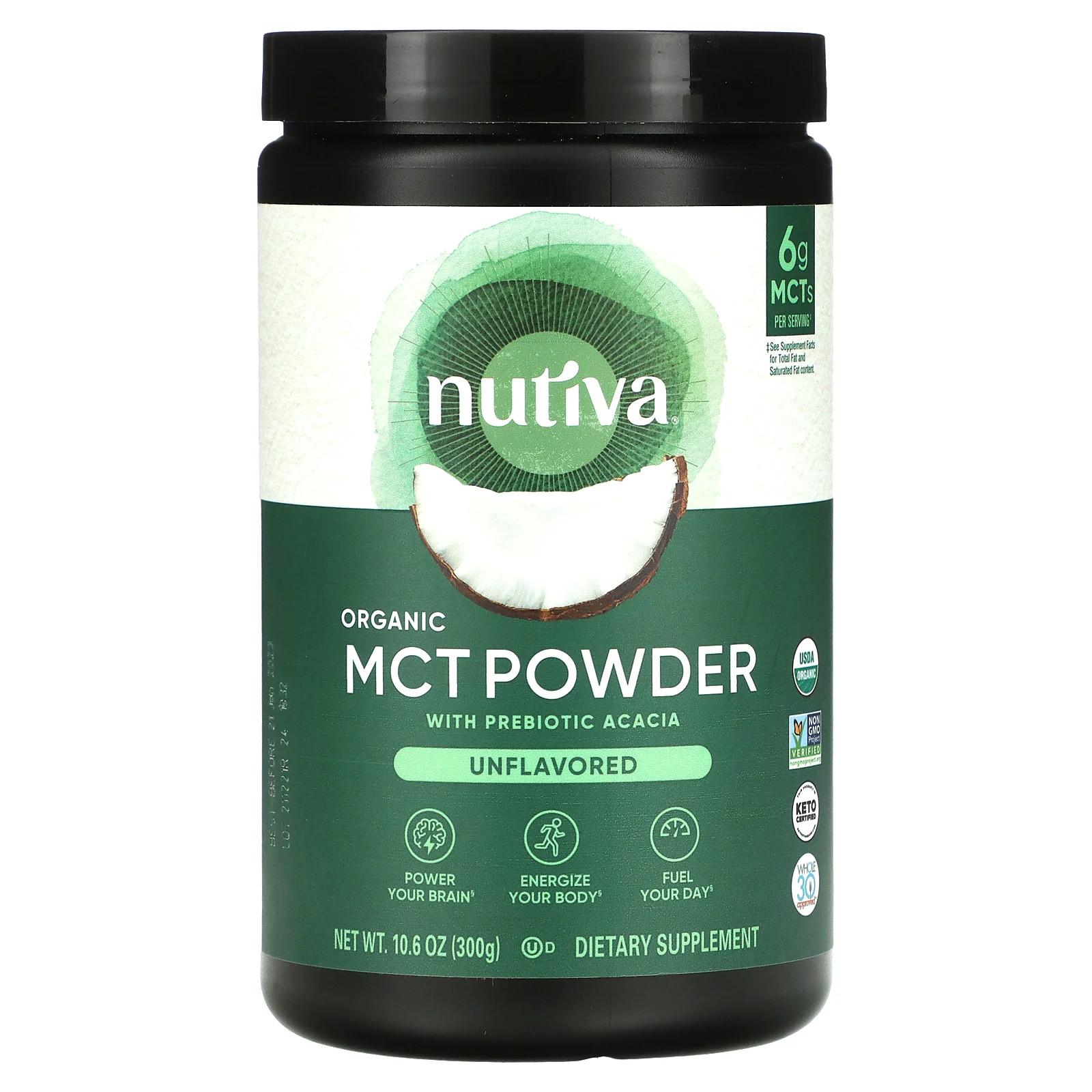 Органический порошок MCT без вкуса 106 унций 300 г 5290₽