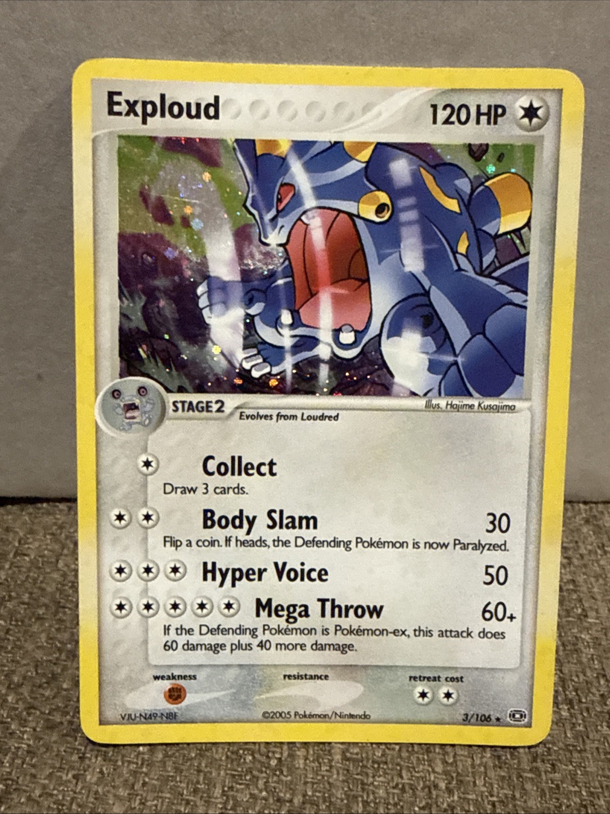 Exploud 2005 EX: Emerald #003/106 Holo Price Guide - Sports Card