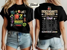 Descendants Zombies World Tour T-Shirt, Disne.yland Zombies 4 Girls T-Shirt
