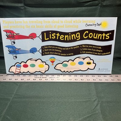 Rare 2005 Listening Counts Board Game by Franklin Learning Systems Counseling