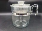 Vintage 7759 B Pyrex 9 Cup Glass Percolator Coffee Pot Flame Ware Complete Set