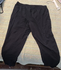 Faded Glory Women Pants XXLarge 18W-20W Pull On Soft Black Comfy Stretch