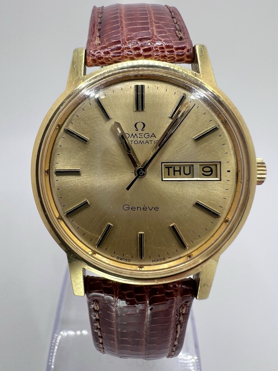 時計　omega GENEVE automatic Vintage 1974 OMEGA Geneve Automatic Gold Plated 20 Microns