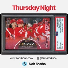 2021 UPPER DECK #C226 LUCAS RAYMOND UD CANVAS YOUNG GUNS RC ROOKIE PSA 10