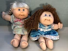 Play Along Cabbage x2 Patch Kids Vintage Dolls Xavier Roberts 2004 1983 Mattel