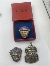3 x Sterling Silver Items Inc A.R.P  2 x Railwaymen Awards Inc Boxed
