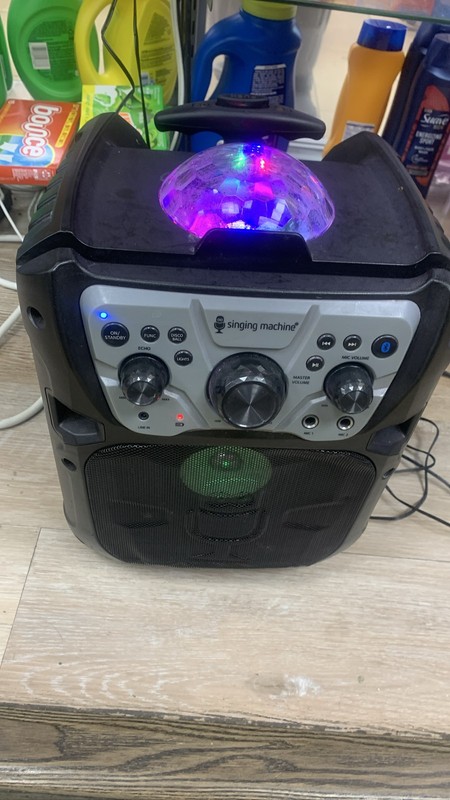 Singing Machine Fiesta SML640 Karaoke System Bluetooth LED Lights
