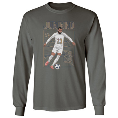 Juninho Inspired Graphic Mexican Soccer Unam Tribute Long Sleeve T-Shirt