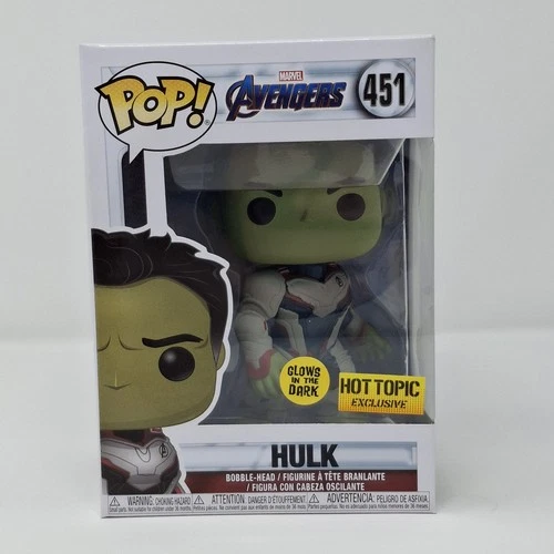 Funko Pop Marvel Avengers Endgame #451 Hulk Glow in the Dark - Vaulted