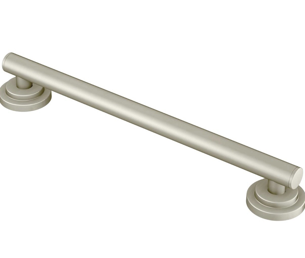 Moen YG0712BN Iso 12" Grab Bar, Brushed Nickel