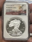 2018-W $1 PROOF American Silver Eagle Coin NGC PF70 Bald Eagle Label
