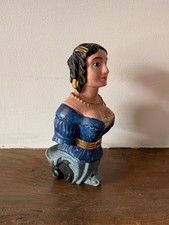 Rare Ships Ship Figurehead Bust Model Figure Ornament Lady Woman Female 12cm