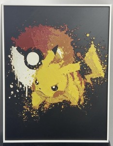 3D printed Pokémon Pikachu Medium Framed, Anime & Manga Theme Cartoon Style Art