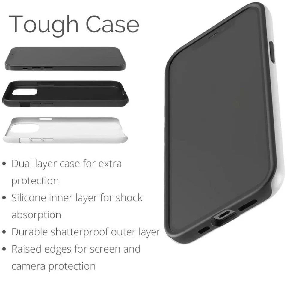 Alabama Houndstooth Phone Case, Tough Cases, College Fan Gear, Initial A - Image 2 of 2