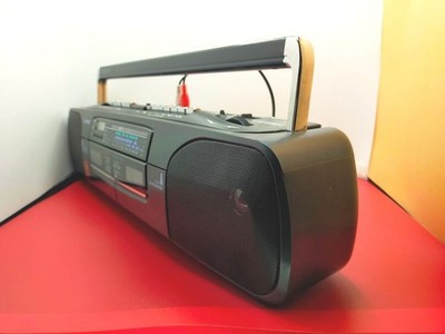 【Vintage】SONY ラジカセ ★Bluetooth対応★CFS‐W404 SONY CFS-W404 Red Double Cassette Radio Bluetooth Adapter Included