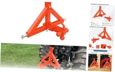  3 Point Hitch Receiver for Category 1 Tractor, 2 in 32.5"x17.5" Orange