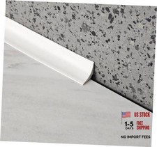 Flexible, Peel and Stick Wall Molding Trim, Caulk 4/5in W   10ft L White