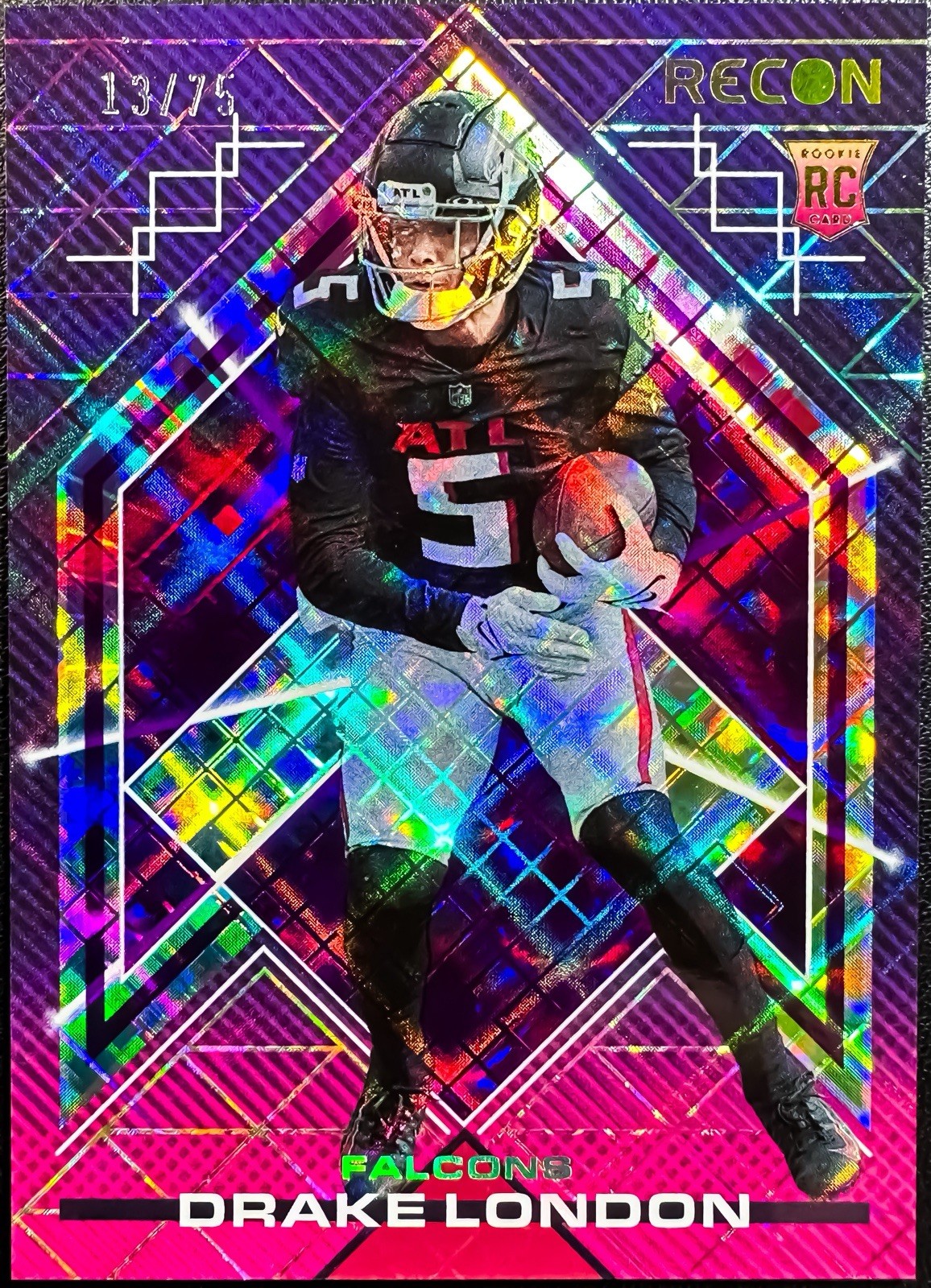 Drake London Panini Chronicles Recon #REC6 Purple