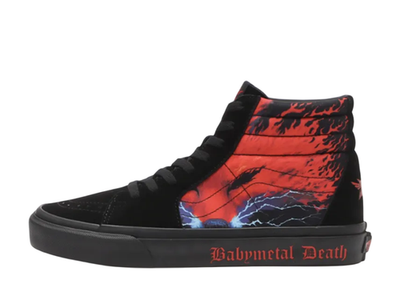 BABYMETAL × Vans Sk8-Hi Black Red 703001-0001 Men's Size | eBay
