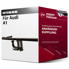 Für Audi A1 Typ 8X1 (Auto Hak) Anhängerkupplung horizontal abnehmbar neu