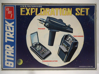 STAR TREK ORIGINAL TV SHOW EXPLORATION SET AMT MODEL KIT VINTAGE LONG BOX RARE