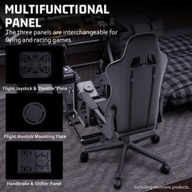 Hottoby Flight Racing Joystick Bracket with Gaming Chair and Pedal Mount