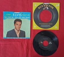 Elvis 45  - 447- 0652 Milky White Way  Gold S...