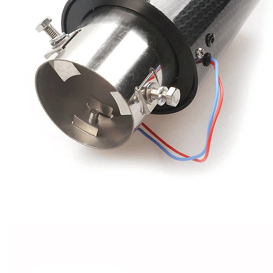 Tail Pipe Carbon Fiber Dynamic Look Long-lasting Performance Rust Resistance - Image 3 of 4