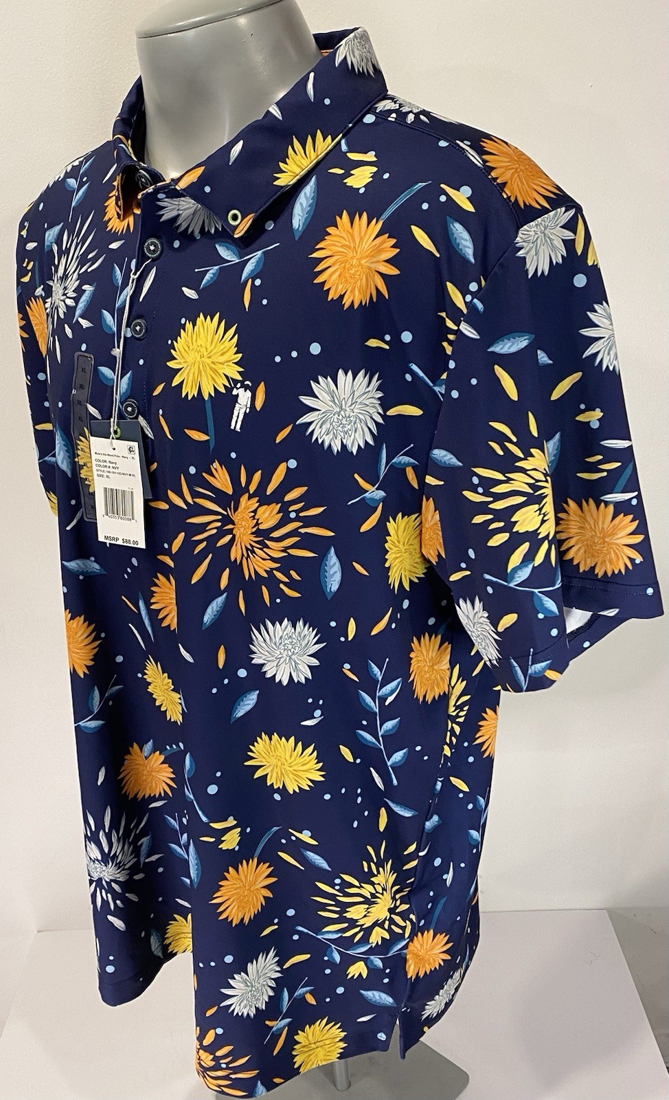 William Murray Golf NWT Mums the Word Polo XL Mens Shirt Short Sleeve New