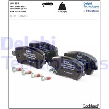 Bremsbeläge vorne DELPHI LP1865 SUZUKI SWIFT III (MZ, EZ)