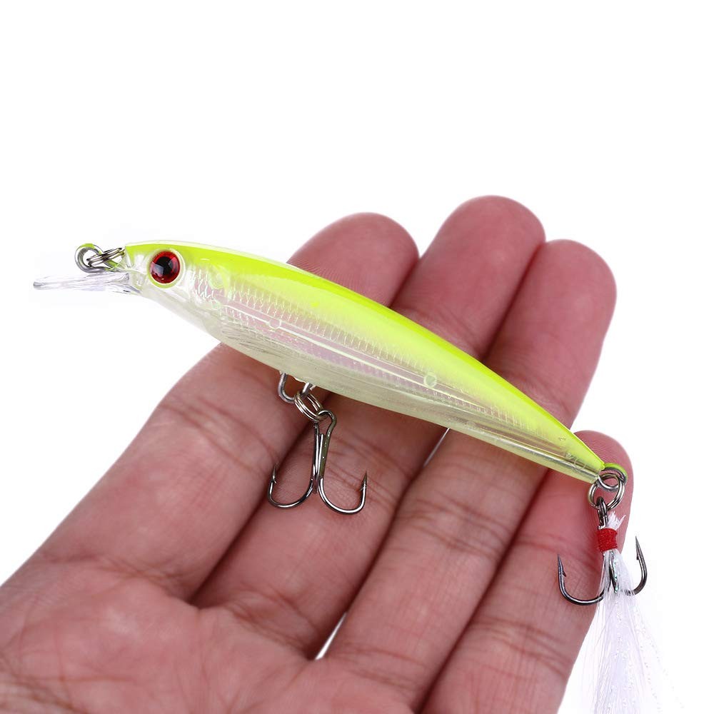 Minnow Lures,Fishing Lures for Bass,Tackle CrankBait Swimbait Topwater Lures ... - Image 5