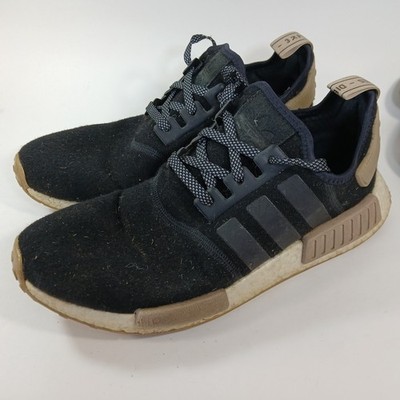 Adidas X Champs Sports NMD R1 Black Wool Tan CQ0760 Sneakers Mens Size 10.5