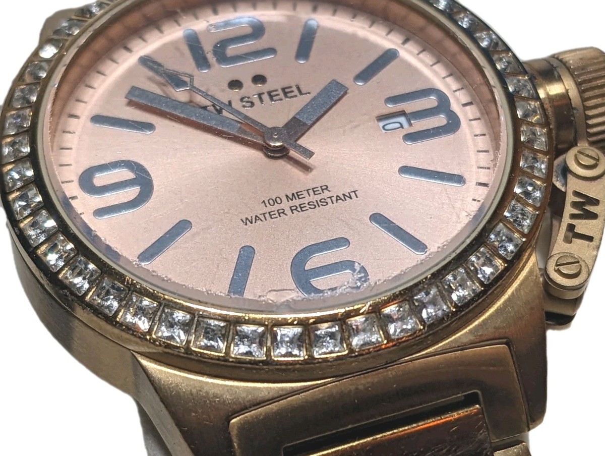 TW STEEL Ladies Canteen Rose Gold 40mm Watch - TW305 | eBay display picture 3