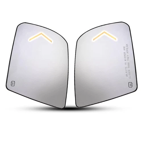 Left & 2X Glass Right Heated Mirror W/Turn Signal For Toyota Sequoia 2008-2017