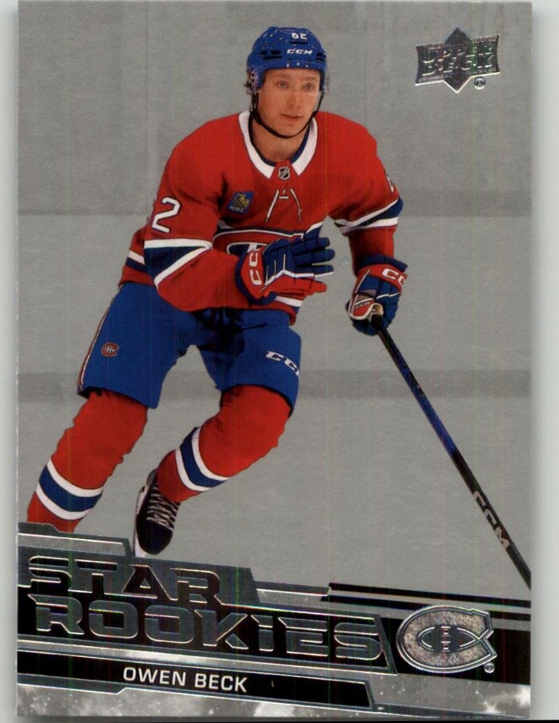 2023-24 Upper Deck NHL Star Rookies Box Set Owen Beck #9 Montreal Canadiens