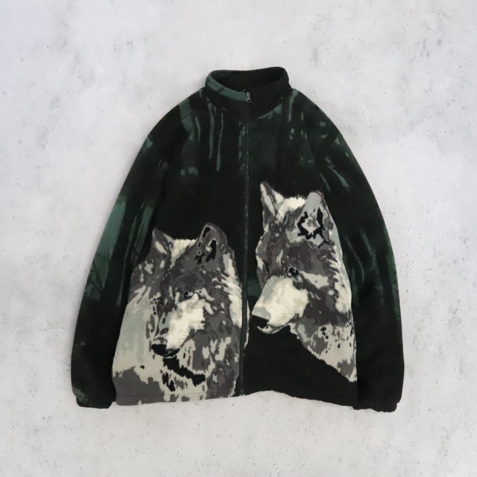 Vintage Wolf Mountain Ridge Fleece Jacket Size Large Sherpa Lined | eBay