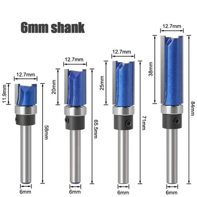 Fräser 6 mm Schaftfräser Hartmetall Bündigfräser - Bild 1 von 4