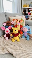 Handmade Crochet Amigurumi WINNIE THE POOH FRIENDS 13 inches Stuffed Plush