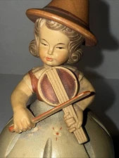 Vintage Anri Thorens Musical Girl with Violin “Lara’s Theme” Switzerland
