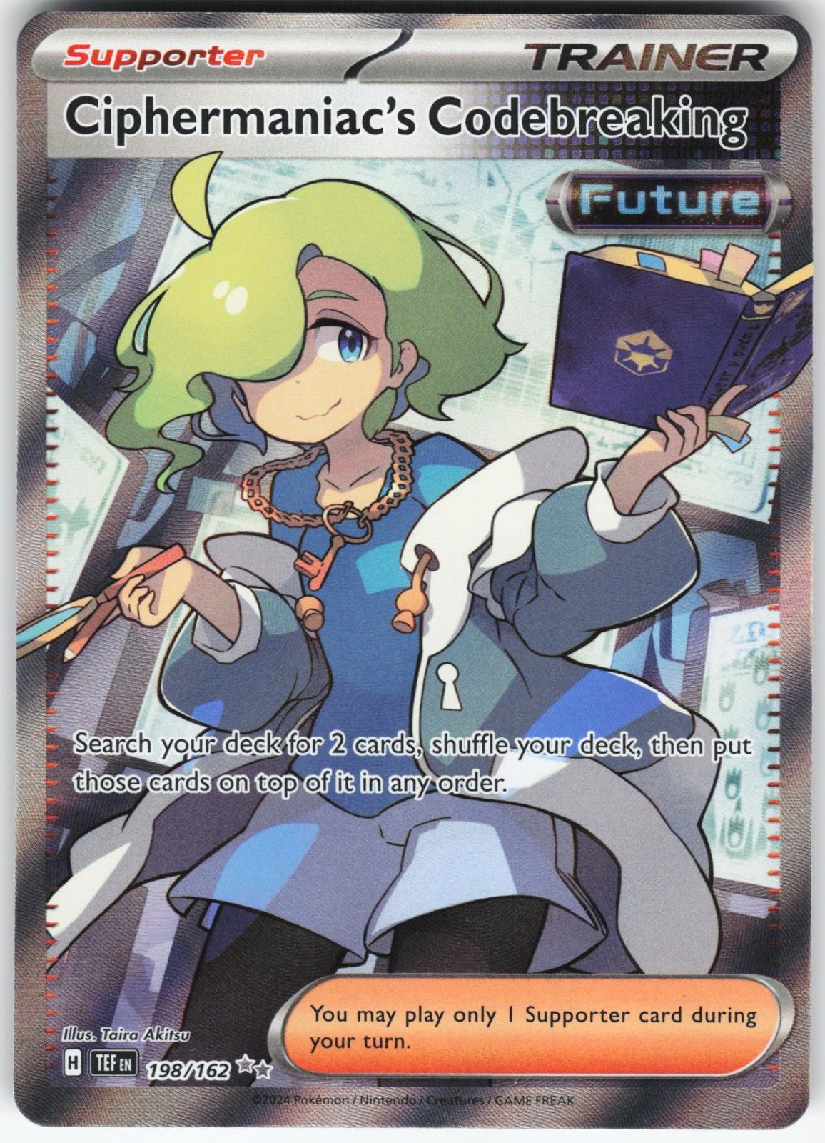 Ciphermaniac's Codebreaking 198/162 Ultra Rare Temporal Forces Pokemon NM Holo