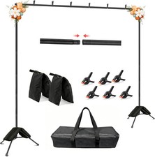 Backdrop Stand 11x10ft, Heavy Duty Background Stand Kit with 2 Sandbags