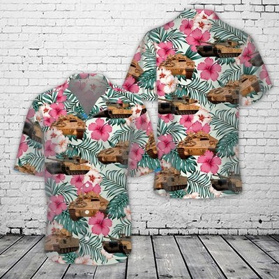 M1A2 Abrams and the M2A3 Bradley Hawaiian Shirt For Women NLSI2303PK04