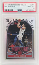 LUKA DONCIC RC 2018-19 Panini Chronicles Marquee Rookie Card #255 PSA 10 GEM MT