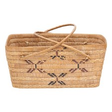 Vintage Native American Thompson River Carrying Basket