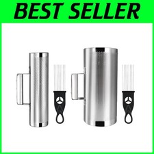 Professional Stainless Steel Guiro Shaker with Bright Sound  Easy-Grip Design